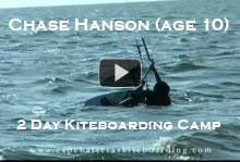 Chase Hanson takes a 2 day kiteboarding lesson with Cape Hatteras Kiteboarding